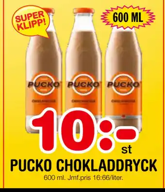 Nya Pulsen PUCKO CHOKLADDRYCK erbjuda