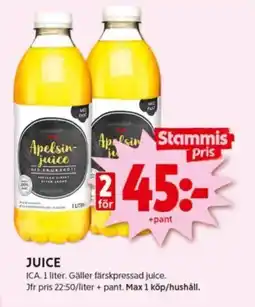 ICA Kvantum Juice erbjuda