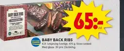 ICA Kvantum Baby back ribs erbjuda