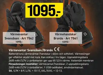 Engelsons Värmevantar svansåsen/branäs erbjuda