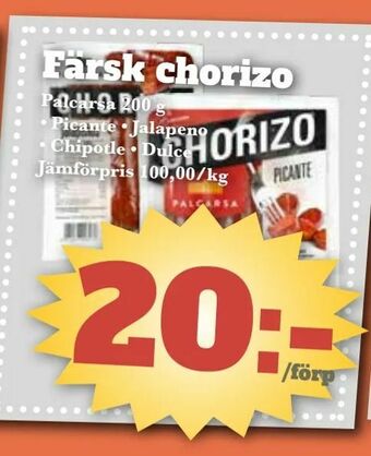 Färsk chorizo