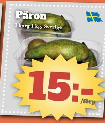Bonum Matmarknad Päron erbjuda