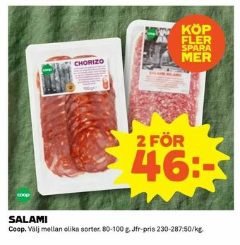 Coop Extra Salami erbjuda