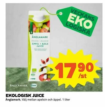 Coop Extra Ekologisk juice erbjuda
