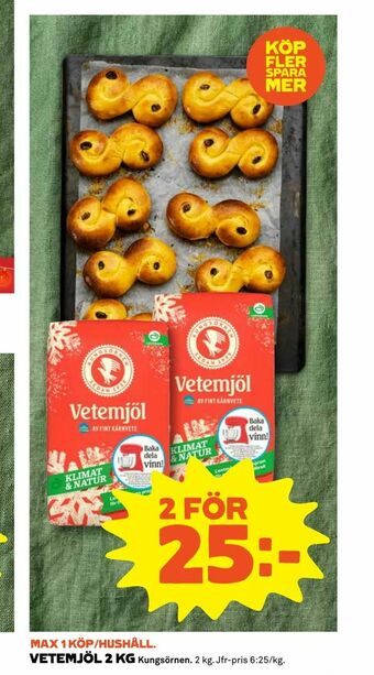 Vetemjöl 2 kg
