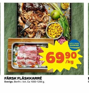 Coop Extra Färsk fläskkarré erbjuda