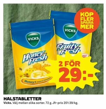 Coop Extra Halstabletter erbjuda
