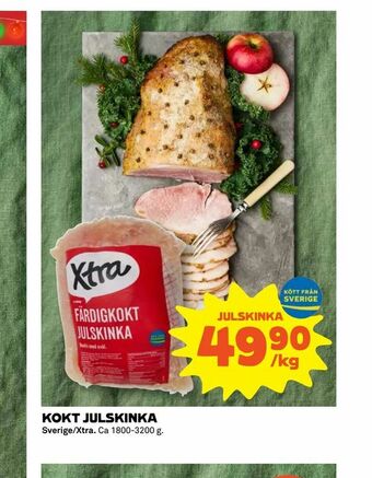 Coop Extra Kokt julskinka erbjuda