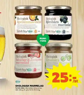 Ekologisk marmelad