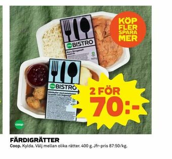 Coop Extra Färdigrätter erbjuda