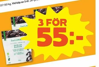 Coop Forum Ekologiska dadlar erbjuda