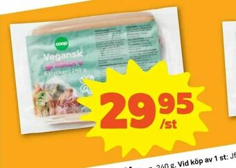 Coop Forum Vegansk grillkorv erbjuda