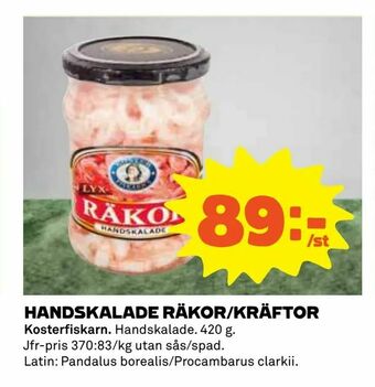 Coop Daglivs Handskalade räkor/kräftor erbjuda