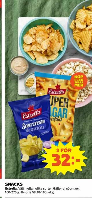 Coop Daglivs Snacks erbjuda