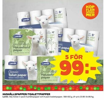 Coop Daglivs Hushållspapper/toalettpapper erbjuda