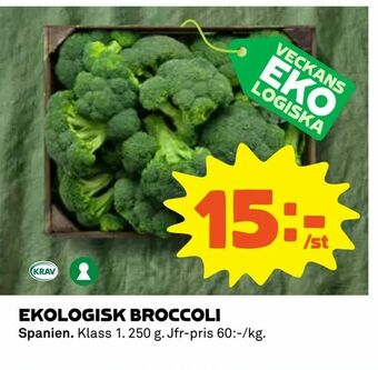Coop Daglivs Ekologisk broccoli erbjuda