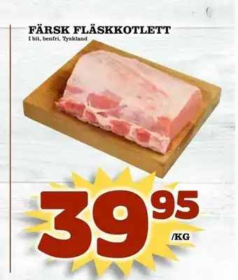 Din Mat Färsk fläskkotlett erbjuda