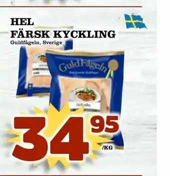Din Mat Hel färsk kyckling erbjuda