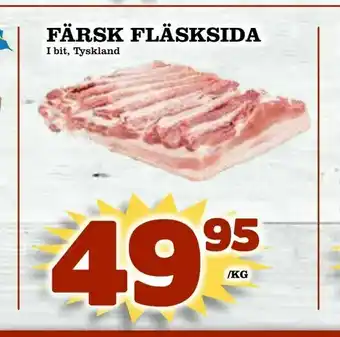 Din Mat Färsk fläsksida erbjuda