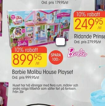 EKO Barbie Malibu House Playset erbjuda