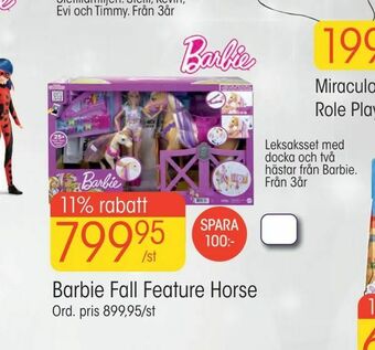 EKO Barbie Fall Feature Horse erbjuda