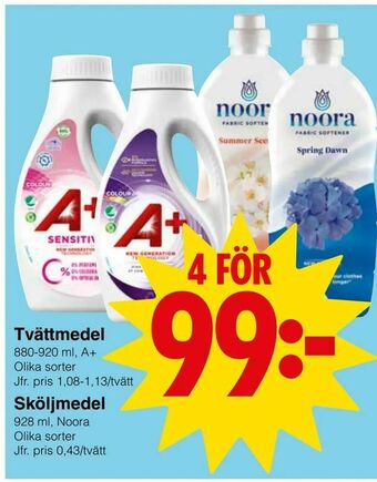Matöppet Tvättmedel erbjuda