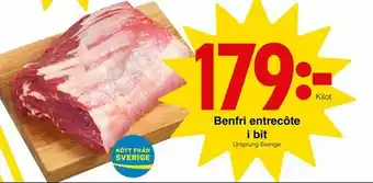 Matöppet Benfri entrecôte erbjuda