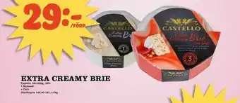 Nelins Extra creamy brie erbjuda