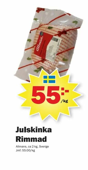 Pekås Julskinka Rimmad erbjuda