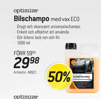 thansen Bilschampo med vax ECO erbjuda