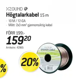 thansen Högtalarkabel erbjuda