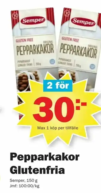 Pekås Pepparkakor Glutenfria erbjuda