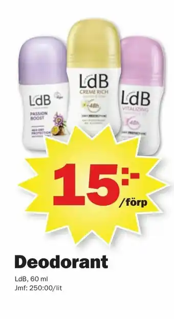Pekås Deodorant erbjuda