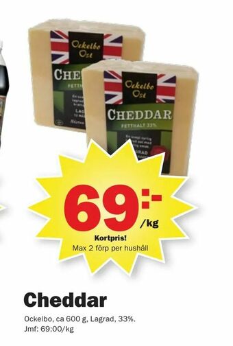 Pekås Cheddar erbjuda