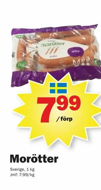 Pekås Morötter erbjuda