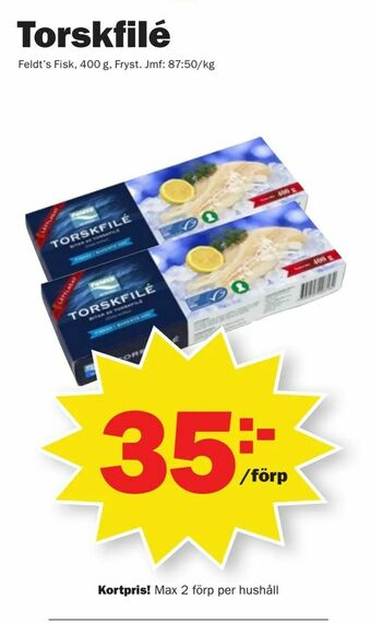 Pekås Torskfilé erbjuda