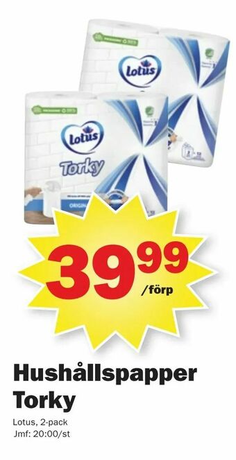 Pekås Hushållspapper Torky erbjuda