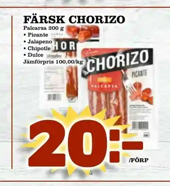 Prisma Mat Färsk chorizo erbjuda