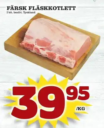 Färsk fläskkotlett