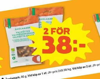 Stora Coop Ekologiska valnötter naturella erbjuda