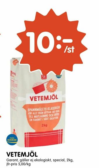 Tempo Vetemjöl erbjuda