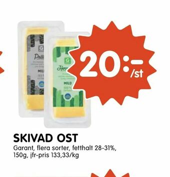 Tempo Skivad ost erbjuda