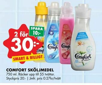 ÖoB Comfort sköljmedel erbjuda