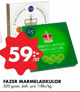 Fazer marmeladkulor