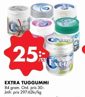 ÖoB Extra tuggummi erbjuda