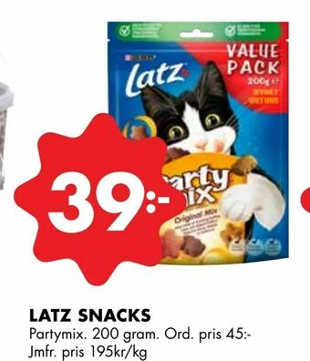 ÖoB Latz snacks erbjuda