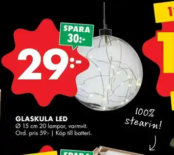 ÖoB Glaskula led erbjuda