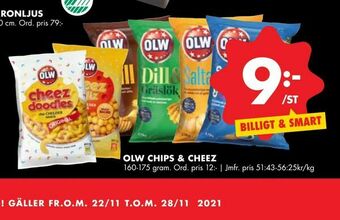 ÖoB Olw chips & cheez erbjuda