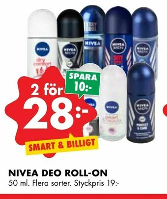 ÖoB Nivea deo roll-on erbjuda