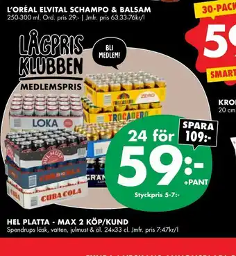 ÖoB Hel platta - max 2 köp/kund erbjuda